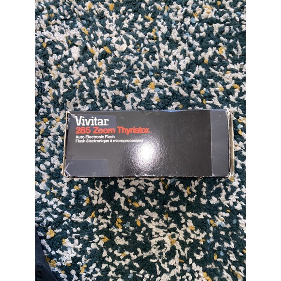 Vintage vivitar 285hv Thyristor Vari Power Flash Bulb Black W EXTRAS *see Pics - Picture 2 of 7